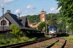 AMTK 98 leads the westbound New England Section of the Lake Shore Limited through Chatham, NY on CSX's Boston Line